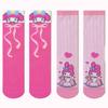 Meias Infantis Tipo Outono e Inverno Meias para Meninas Desenho Princesa Melody Meias Confortáveis para Panturrilha Respiráveis e Versáteis