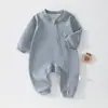 Mameluco Cálido de Lana y Seda para Primavera y Otoño, Pelele con Cremallera Clase A para Bebés y Niños Pequeños, Traje Unisex para Gateo al Aire Libre de Bebé