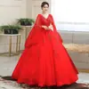 Vestido de noiva colorido, performance de anfitrião de reunião anual, solo vocal de estudante, traje para exame de arte, vestido longo de tule para noite para mulheres
