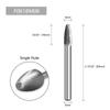 Lima rotatoria de carburo FX1625M06-45-C para carpintería, grabado, cabeza de rectificado de aleación, doble ranura, no estándar