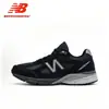 Sapatos Putian puros originais NB990V4 cinza original unissex para casal estilo retrô esportivo casual sapatos de pai feitos nos EUA U990GR4