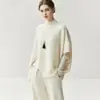 Colete Feminino Gola Alta Meia em Cashmere com Punhos Assimétricos e Xale de Design Personalizado Outono e Inverno Novo Cor Lisa Versátil