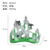 Acuario paisajismo decoración de rocalla artificial con plantas acuáticas, piedra de dragón verde simulada gris, adornos de cueva escondite, juego completo