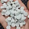 Cuentas de jadeíta Grado A con agujeros horizontales, cuentas sueltas con forma de flor de ciruelo, cuentas gruesas con forma de flor para pulseras, collares, cuentas budistas, accesorios de joyería, venta al por mayor de cuentas