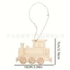 Rodajas de Madera en Blanco Sin Acabar Serie Playa Oceánica Forma de Flamenco Delfín Artesanías Decorativas de Madera en Stock
