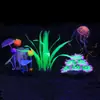 Fabricante Personalizado Mundo Submarino Acuario Decoración de Plantas Acuáticas Coral Simulado de Silicona Juego de Cuatro Piezas Combinación de Colores