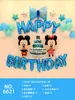 Pacote de Decoração com Arranjo de Balões para Aniversário Infantil Bebê Um Ano Balões de Letra em Filme de Alumínio Suprimentos de Aniversário Fabricante