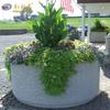 Centro Comercial Hermoso Taburete de terrazo empalmable Macetero Macetero Combinación de asientos Estilo europeo estilo ins Cuenco de flores de piedra artificial