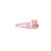 Pinza para el cabello de conejo rosa de dibujos animados, linda niña, flequillo lateral, pinza BB, pinza de pico de pato para todo, accesorios para el cabello coreanos para niños