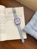 Adecuado para Apple S10 Watch Iwatch98765Se Correa de Piel de Becerro Granulada Huawei Gt5/Gt4 Femenino