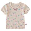 Camiseta de Manga Corta para Niñas de 1-5-10 Años Top de Media Manga para Estudiantes de Primaria Niñas Algodón Puro Clase A Absorbente de Sudor para Verano