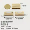 Hebilla DIY Hecha a Mano de Aleación de Zinc para Cordón Plano de Cuero, Hebilla Magnética, Hebilla Plana, Hebilla para Cordón, Hebilla Magnética, Hebilla para Cordón de Cuero, Accesorios para Pulseras