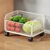 Estante de Almacenamiento de Cesta para Verduras de Cocina de Pie Extraíble para Encimera para Almacenamiento de Frutas y Verduras Carrito Multifuncional para el Hogar