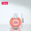 Botella de Vidrio Personalizada Patrón Vertical Botella para Bebidas Jugo de Ciruela Verde Botella para Licor Botella Pequeña Clásica para Vino Fabricante Etiqueta Adhesiva al por Mayor