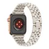 Adecuado para Correa de Apple Watch de Gama Alta Apple Watch Generaciones 1~8/Se Cadena Metálica Incrustada de Diamantes Correa iWatch