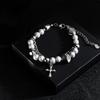 Pulseira Masculina, Aço Titânio, Não Desbota, High-End, Versátil, Joia Popular Hip-Hop, Acessórios Retrô Simples e Personalizados Femininos