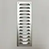 Ventilador de Rejilla de Acero Inoxidable Hierro Aleación de Aluminio Ventilación Pasante Campana Extractora Disipación de Calor Ventilación Placa de Rejilla Perforada a Prueba de Lluvia