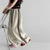 Calça de Moletom Feminina Primavera e Outono 2026 Nova Moda Estilo Coreano Casual Solta para Crianças Maiores Transfronteiriça
