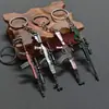 Mini colgante para llavero, modelo de pistola de aleación 98k del juego PUBG, juguete de campo de batalla para niños