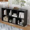 Estante de Livros de Madeira Maciça, Armário de Armazenamento de Chão, Armário de Grade, Estante Integrada de Parede para Sala de Estar, Armazenamento Doméstico, Armário de Combinação Livre