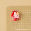 Navidad Lindo Animalito Dibujos Animados DIY Pegamento Cremoso Accesorios Resina Creativa Piezas Pequeñas Sandalia de Madera Hebilla Material Kit