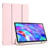 Funda protectora para Lenovo M10 Plus de 3.ª generación de 10,6 pulgadas, funda plana con ranura para lápiz y tres pliegues transparente de TPU para TabM11