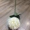 Blanco puro arreglo floral de globos de boda coreana flor artificial globo de fiesta de cumpleaños boda decoración floral flor artificial