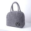 Bolsa Bento Estilo Japonés Papel de Aluminio Engrosado Aislado Bolsa para Lonchera Tela Oxford Gran Capacidad Portátil Bolsa para Almuerzo Ligera