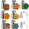 Juego de 13 Piezas de Boquillas Rusas para Decorar Pasteles, Boquillas de Una Pieza para Decorar Pasteles, Boquillas de Hoja