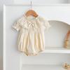 Verano Nuevo Vestido de Niñas Solapa Encaje Encaje Vestido para Bebé Niñas Ropa Gorda Vestido de Escalada Vestido de Princesa Ropa para Niños Hermanas