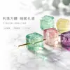 Jingde Joias Fluorita Natural Cubo de Açúcar Cristal Transparente Quadrado Contas DIY Pulseira Contas Soltas Acessórios para Miçangas