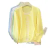 Nuevo Suéter de Punto Coreano de Dos Piezas Falsas con Rayas de Color Contrastante para Mujer, Ropa de Abrigo Versátil, Top de Manga Larga con Cuello Redondo