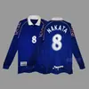 Jersey Retro Manga Larga Uniforme de Fútbol Beckham Zidane Messi C Ronaldo Jersey Clásico