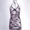 Vestido Sling Slim-fit Spice Girls Sexy Backless Renda Malha Perspectiva Vestido Sexy Quadril Feminino 8169