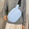 Nueva Bolsa Cuadrada Pequeña para Deportes al Aire Libre Hombres Tela de Nylon Ligera Casual Bolso de Pecho Color Sólido Bolso de Hombro Único Versátil Bolso Cruzado Mujeres