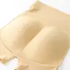 Bragas moldeadoras de cintura alta para mujer, con efecto realce de cadera y trasero falso, estilo bóxer de plástico, con almohadilla fija.