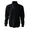 Colección nueva otoño/invierno transfronteriza: Sudadera asimétrica con cremallera y cuello alto para hombre, estilo americano de moda urbana, una camiseta de manga larga moderna y casual para hombres jóvenes
