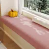 Alfombrilla de Terciopelo de Peluche para Ventana Saliente Nueva Impermeable Anti-arañazos de Gato Resistente a la Suciedad Alfombrilla Simple para Repisa de Ventana Alfombrilla de Balcón Todas las Estaciones Tatami