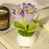 Regalo de Cumpleaños Día de la Madre para Niñas Ramo de flores pequeños adornos decoración de escritorio 520 tulipán lirio del valle flores artificiales diy