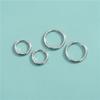 Brincos de Prata de Lei S925 Galvanizados Seiko Brincos Redondos Ganchos de Orelha DIY Ganchos de Orelha de Cristal Brincos Estilo Coreano Estilo Ins Acessórios