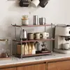 Estante de almacenamiento multifuncional estilo retro para sala de estar, portavasos, especiero de cocina, organizador de cosméticos, alto valor estético