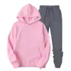Comércio Exterior Popular Conjunto de Moletom Outono e Inverno Calça de Manga Longa Roupa Esportiva Moda Moletom e Calça de Moletom Processamento Personalizado