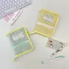59266 Estilo Coreano Hecho a Mano Acolchado Carpeta Portátil Mini Cuaderno Almacenamiento Cubierta de Cuaderno Reemplazo Cuaderno Pequeño