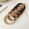 Goma para el pelo gruesa estilo frijol de alta elasticidad, Anillo para el pelo de goma estilo coreano, Accesorio para coleta con un toque coreano de alta gama