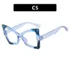 Nuevas Gafas de Moda Transfronterizas con Montura Cuadrada Estilo Europeo y Americano Personalidad Tendencia Hip-Hop Aspecto Natural Adelgazantes para la Cara Gafas Lisas para Mujer