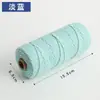 Cuerda de Algodón de Color de 3 mm para Manualidades Trenzado Hecho a Mano Hilo de Algodón Grueso Fino Suave Cuerda para Tapicería 10m/50m/100m No