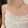 925 Colar de Diamantes de Prata Esterlina Requintado Colar de Pingente Redondo das Mulheres Nicho ins Light Luxury High-end All-match Clavícula Cadeia