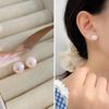 Yongcheng S999Fever Mismo Estilo Aretes de Perlas Versátiles Shijia Lujo Accesible de Alta Gama Aretes Retro Aretes Redondos