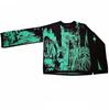 Suéter de Moda Nacional Masculino e Feminino Ins Marca de Moda de Outono Gola Redonda Anime Malhas Soltas Estilo Escuro de Casal Masculino e Feminino