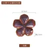 Plato de Salsa Cerámico Estilo Japonés con Forma de Flor, Plato de Condimento Esmaltado en Horno Vintage, Plato para Sushi, Plato Creativo para Salsa para Dipear, Plato de Condimento, Venta al por Mayor desde el Fabricante